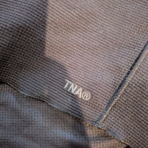 TNA Black Waffle Knit Sweater